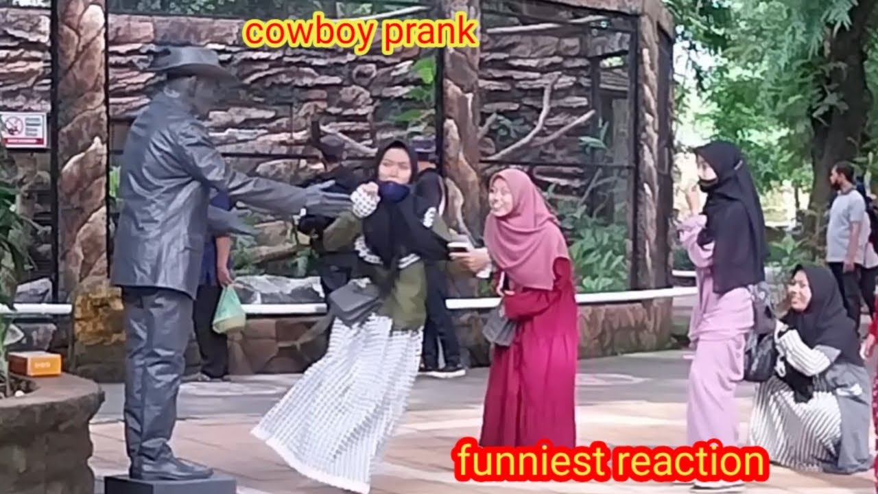 #prank_patung //the funniest reaction statue prank//lelucon patung