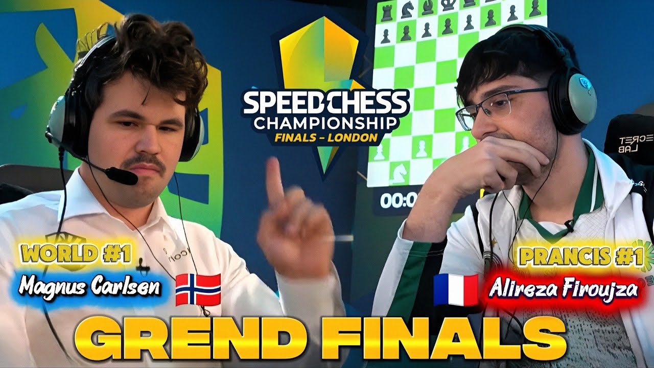 Grand Finals || Magnus Carlsen VS Alireza Firouzja || Speed Chess Championship London 2026, Game 1-5