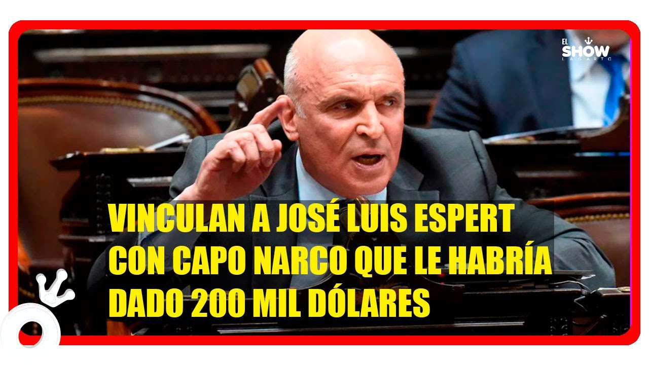 Vinculan a José Luis Espert con capo narco que le habría dado 200 mil dólares