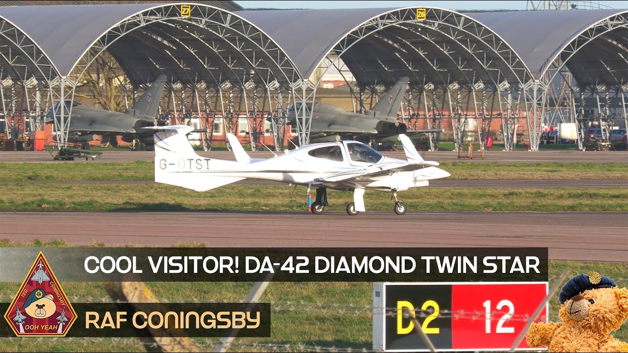 CRISP LITTLE VISITOR! BAE SYSTEMS (OPERATIONS) DIAMOND DA-42 NG TWIN STAR G-OTST • RAF CONINGSBY