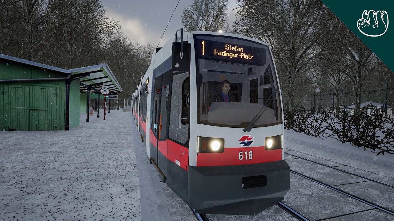 Nachtschiene Linie 1 nach Stefan-Fadinger-Platz - ULF | TramSim Vienna