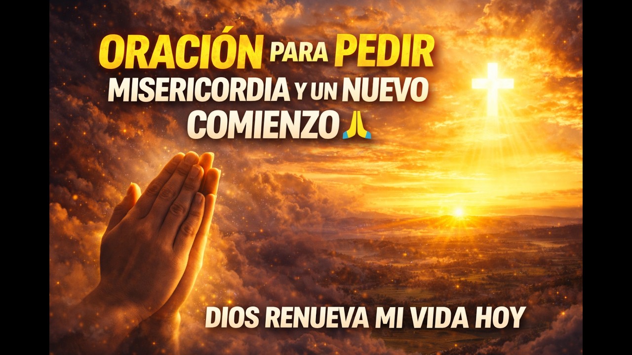 ORACIÓN PARA PEDIR MISERICORDIA Y UN NUEVO COMIENZO 🙏 Dios Renueva Mi Vida Hoy