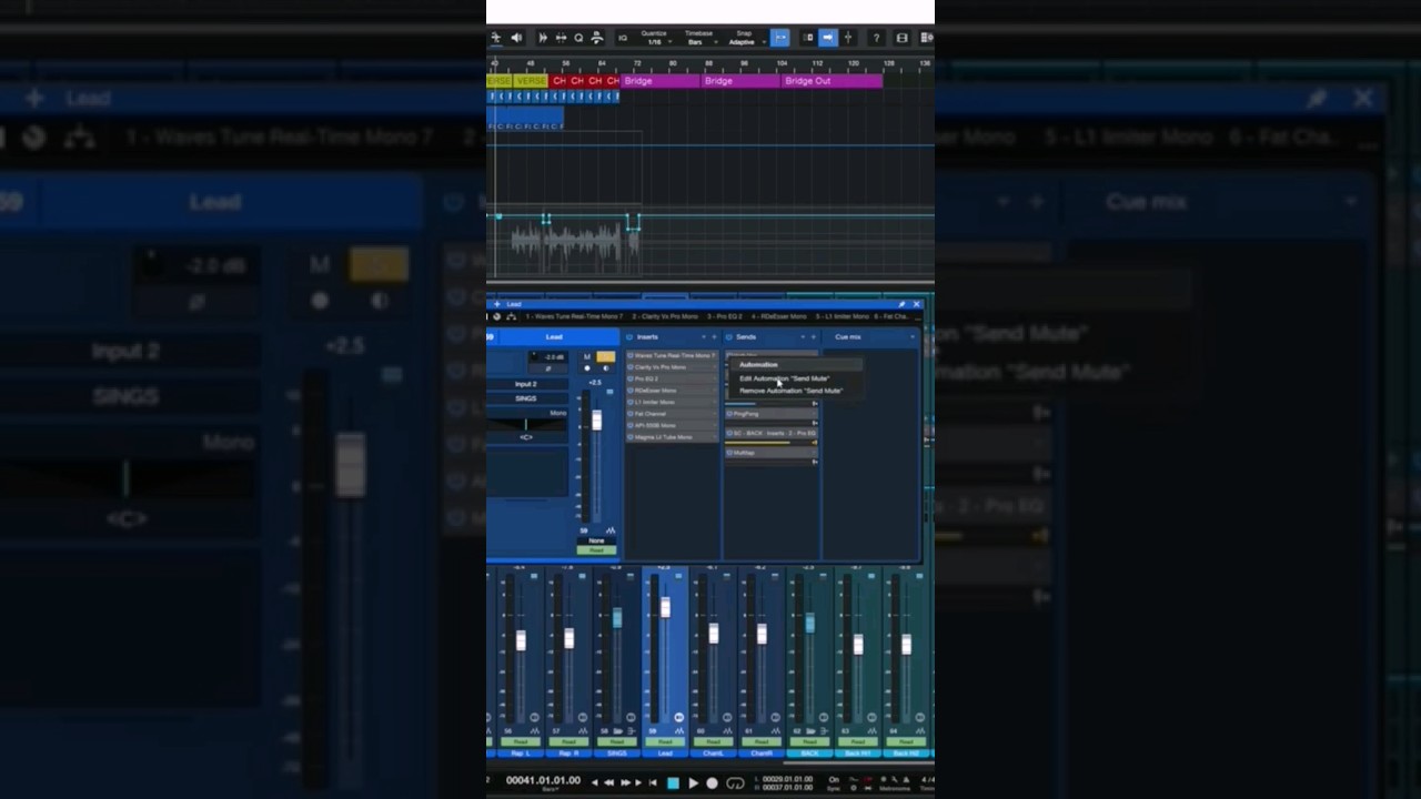 secret de mixage - Automation des bypass
