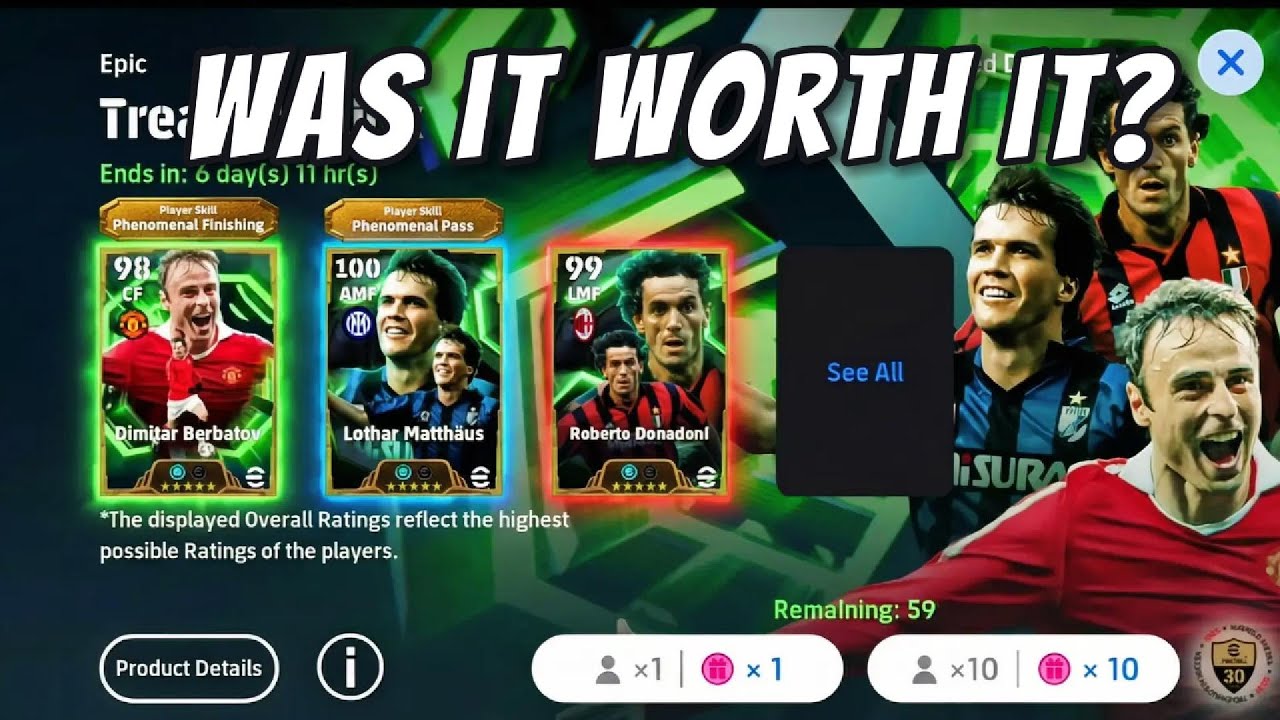 I Opened 59x Chance Deals at Once 🎁 Treasure Link Event - eFootball 2026