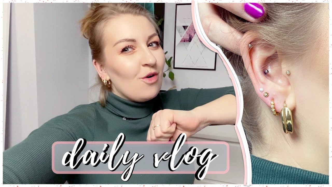 NOWY PIERCING!! ROBIĘ DWA KOLCZYKI NA RAZ ⭐ BOJĘ SIĘ BÓLU!? ⭐ POPSUŁAM KAMERĘ  ⭐ DAILY VLOG