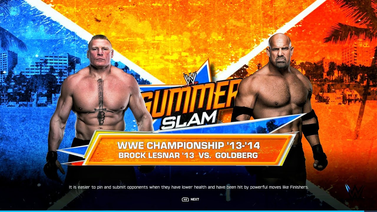 BROCK LENSAR VS GOLDBERG - DOUBLE TITTLE MATCH AT SUMMER SLAM | WWE 2K26 