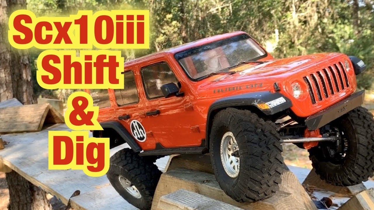 Axial SCX10iii Shift and Dig test