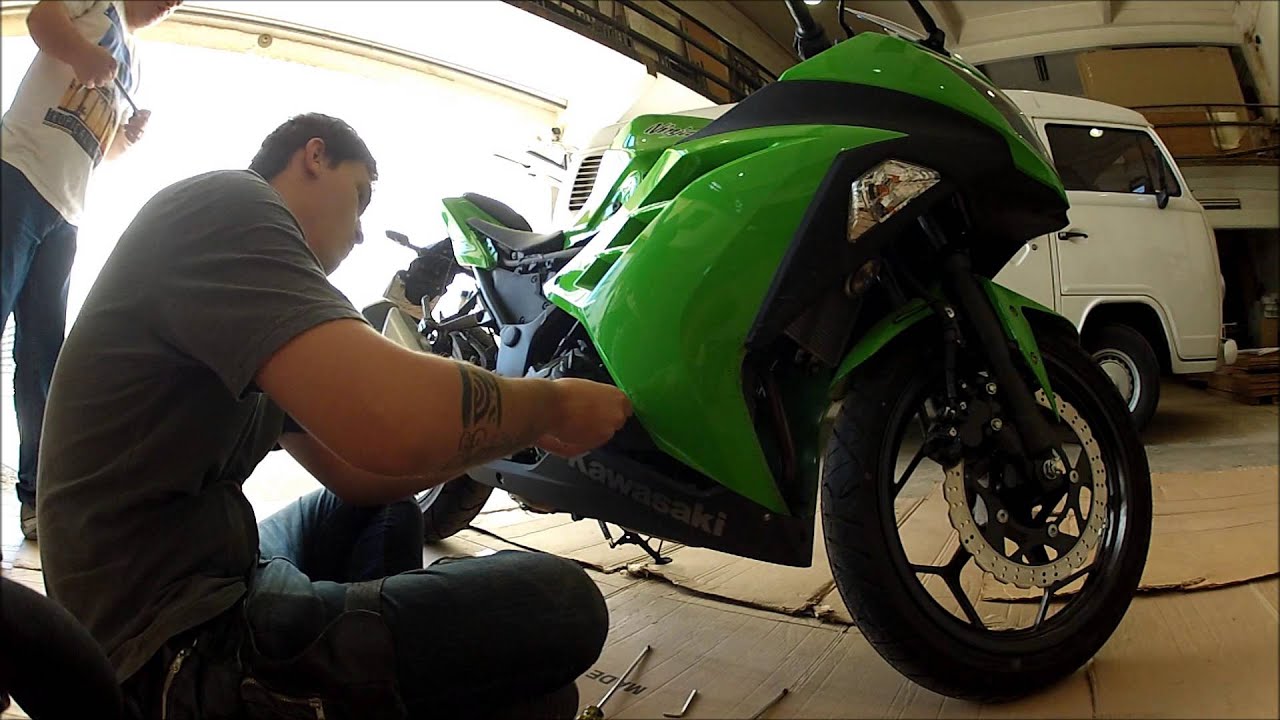 Ninja 300 - Instalação do slider (passo-a-passo)
