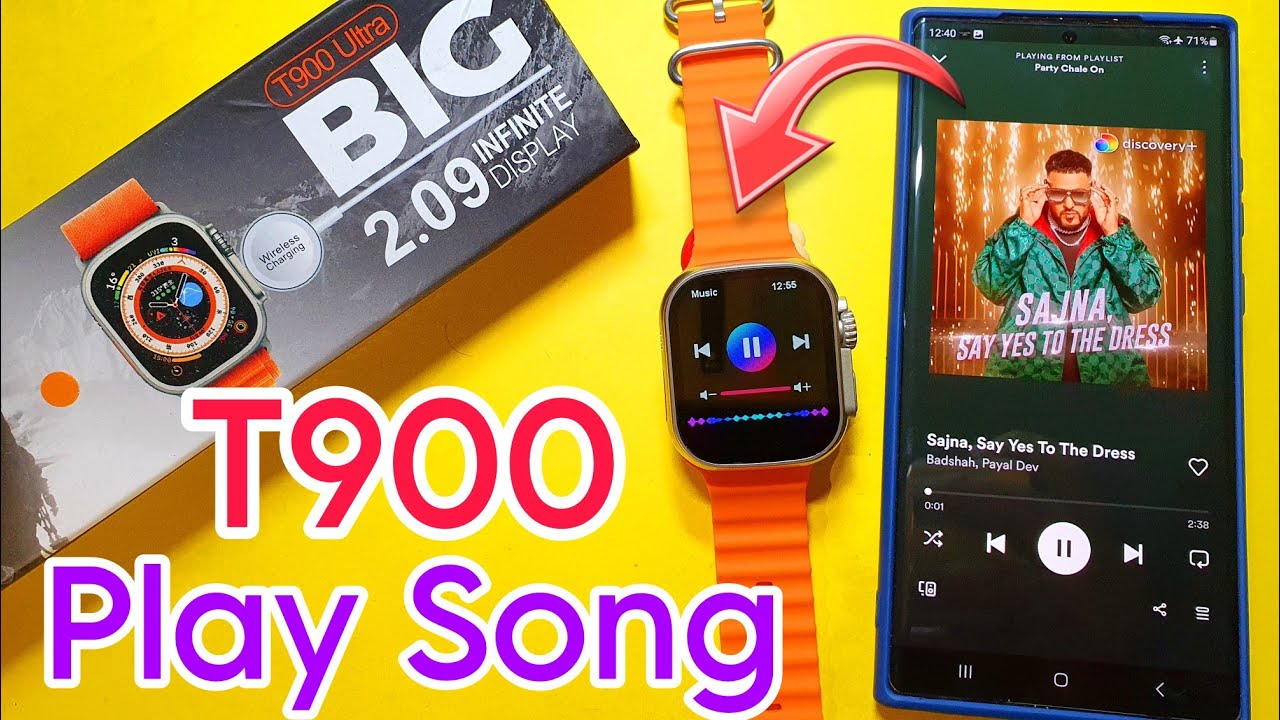 How To Play Song In T900 Ultra Smartwatch | Play Song In T900 Ultra Smartwatch | Song in T900 Ultra