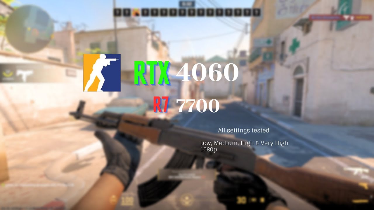 RTX 4060 + R7 7700 : CS2 - All Settings Tested