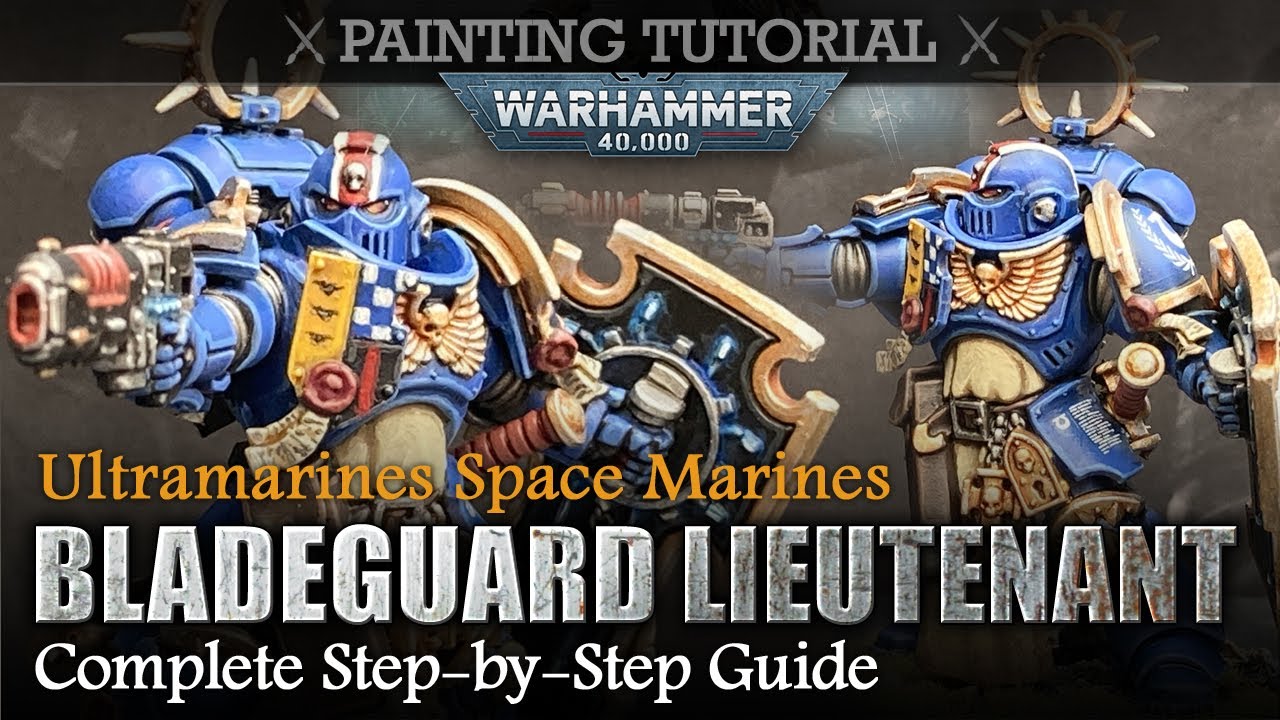 PAINTING TUTORIAL Primaris Bladeguard Lieutenant (Ultramarines) Indomitus Warhammer 40K 9th Edition