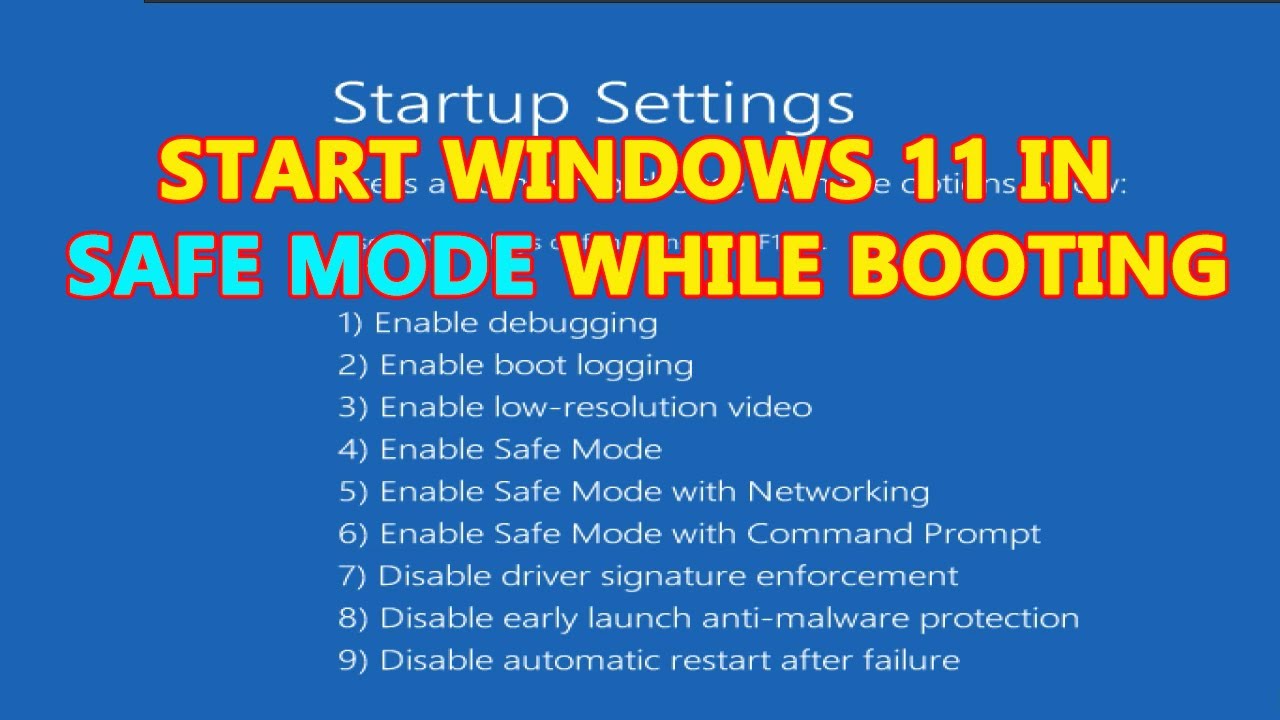 Как запустить Windows 11 и 10 в безопасном режиме во время загрузки