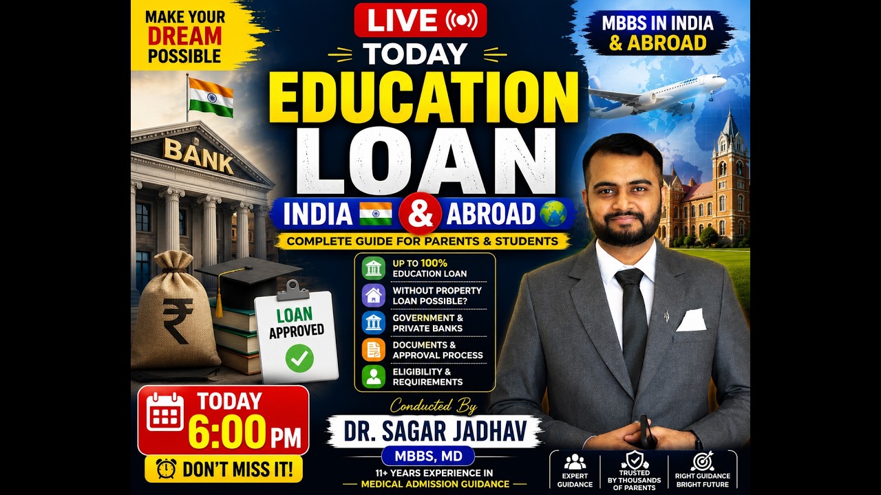 Education Loan for MBBS in India & Abroad 2026 | Eligibility, Documents, Loan Approval Process