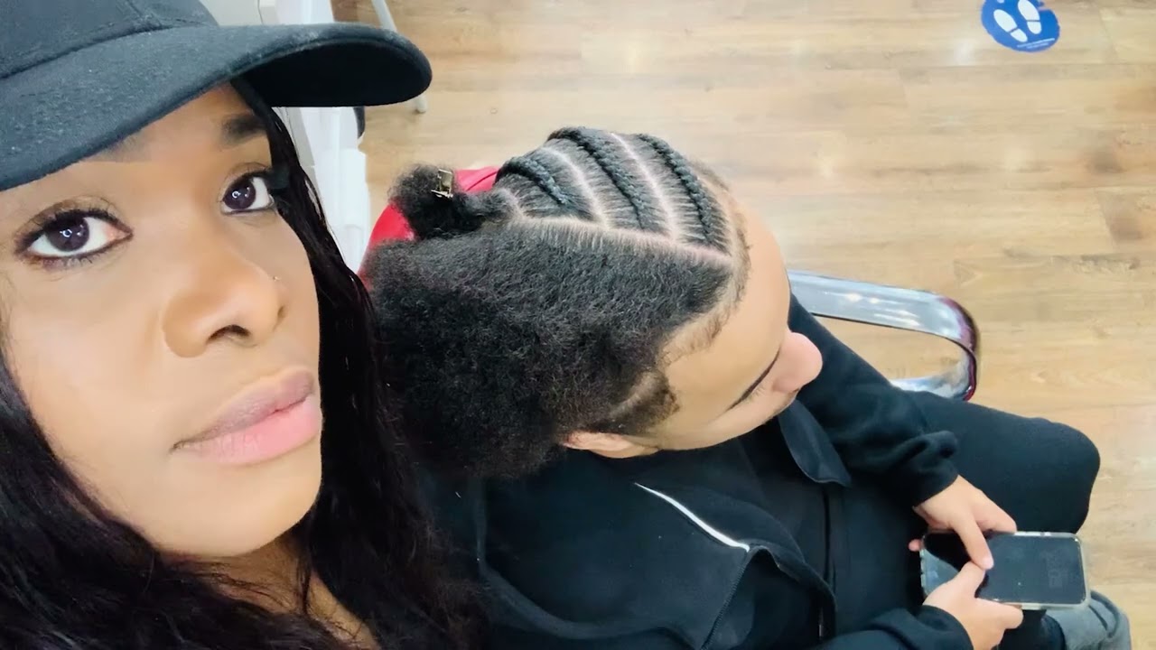 How To Stitch Anchor Braids  #shorthairbraider  | My Grip Game