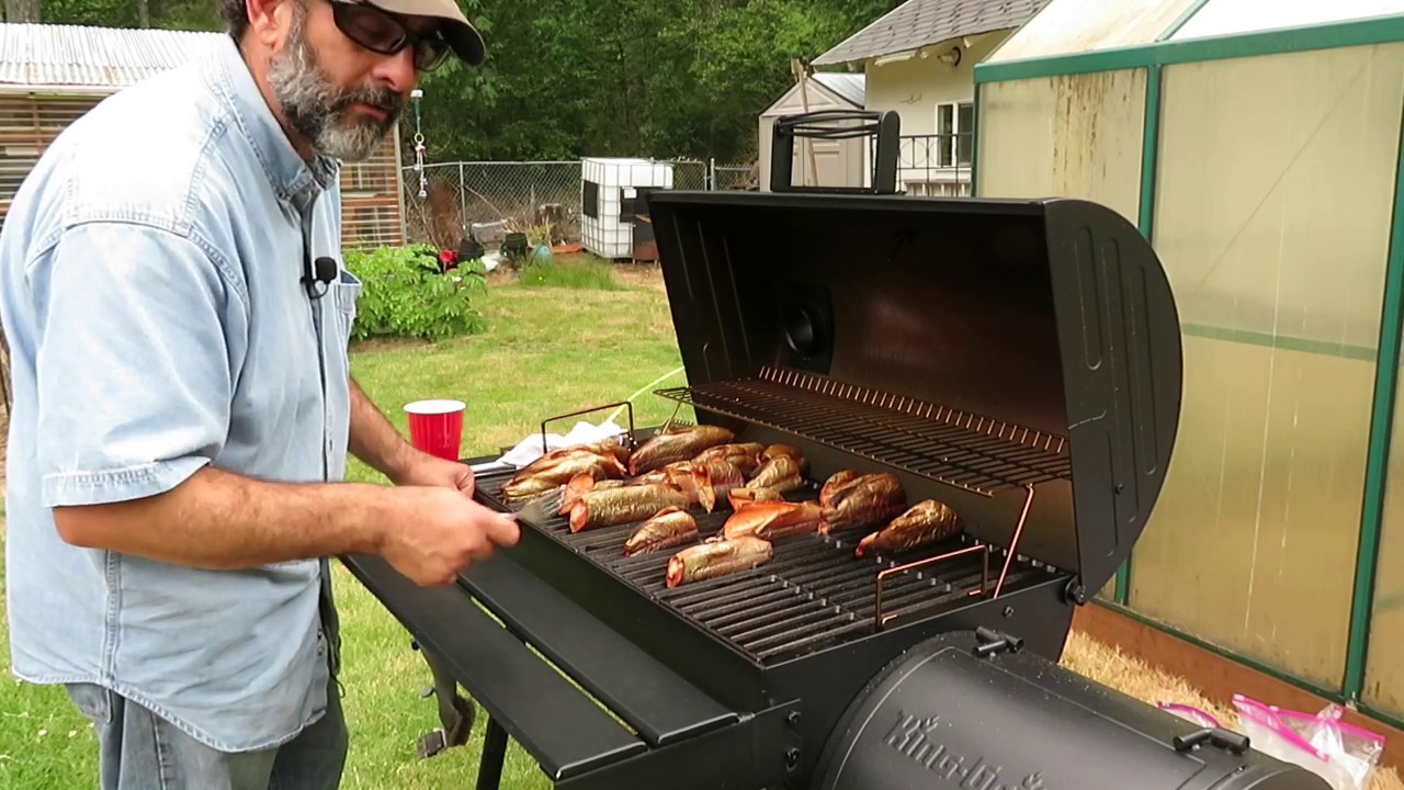 Smoking Fish in the Smokin' Ace King-Griller by Char-Griller