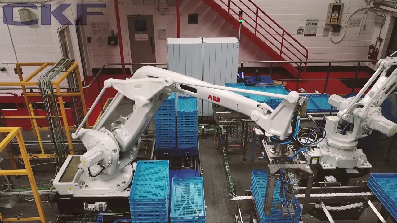 Testing a robot cell for one of our Food & Beverage customers
