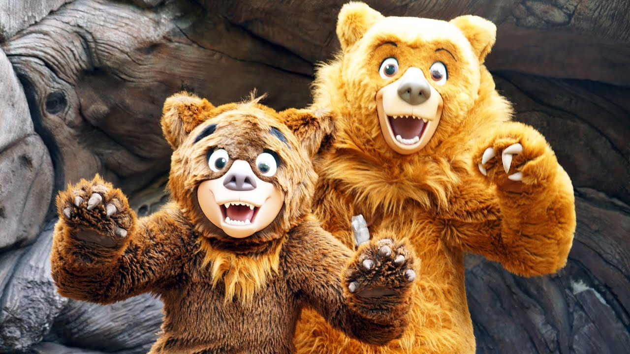 Kenai & Koda From Brother Bear Meet & Greet at Disney's Animal Kingdom Park - Earth Week 2022