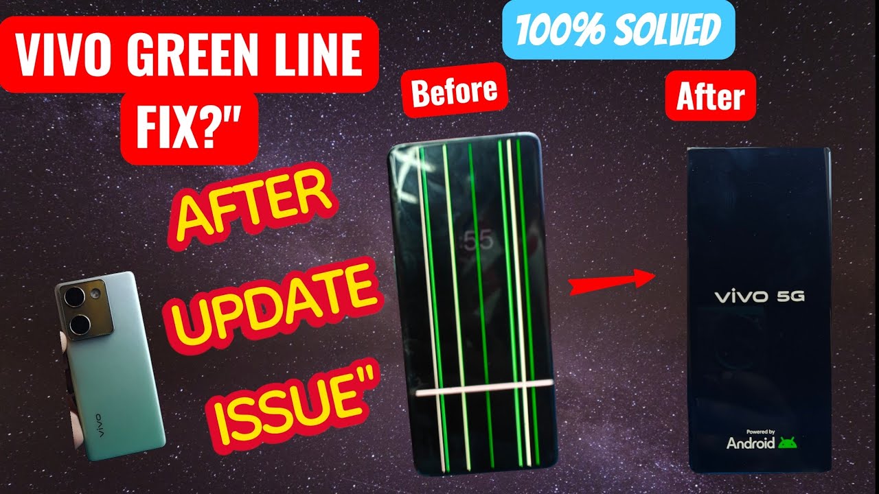 How to Fix Green Line on Vivo V-Series/X-Series | Update ke baad Green Line Solution