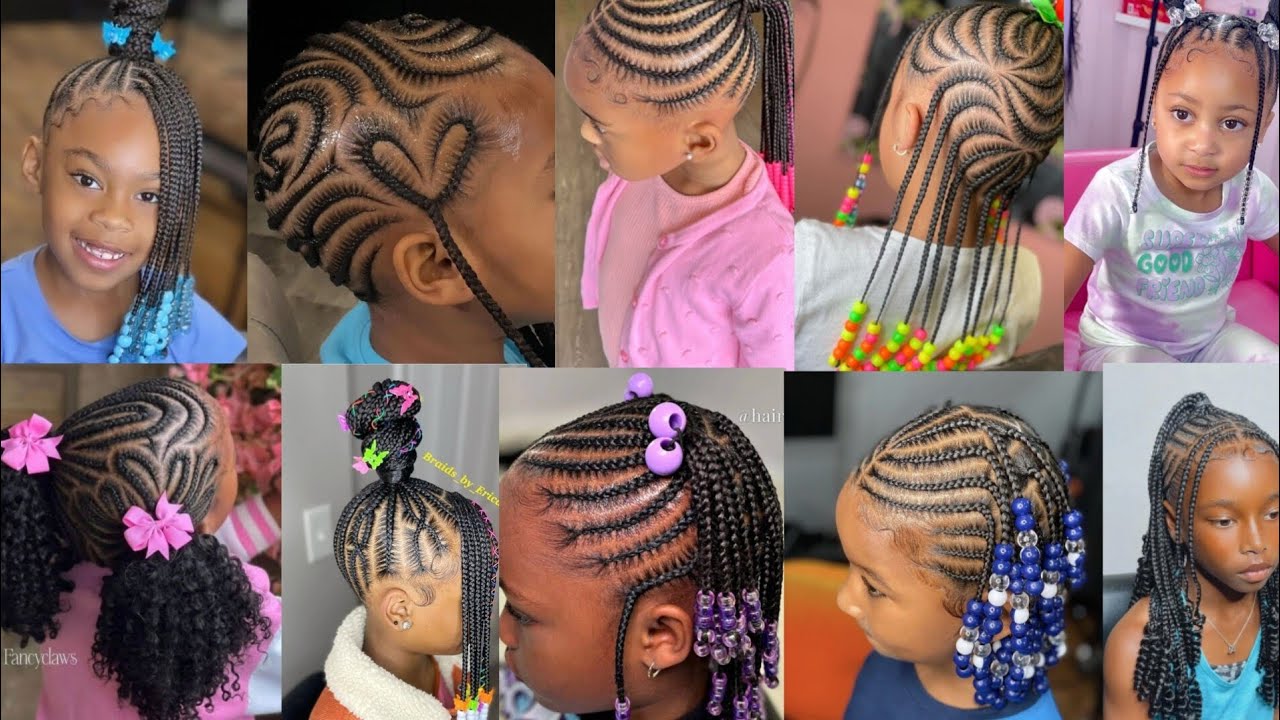 🔥💯 100+ Best Little Girls Cornrow Braids Hairstyles Ideas | Cute kids Hairstyles #hairstyles #braids