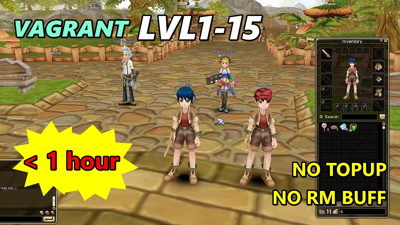 BEGINNER GUIDE (Flyff Universe) Vagrant Level 1-15 [Free2Play]