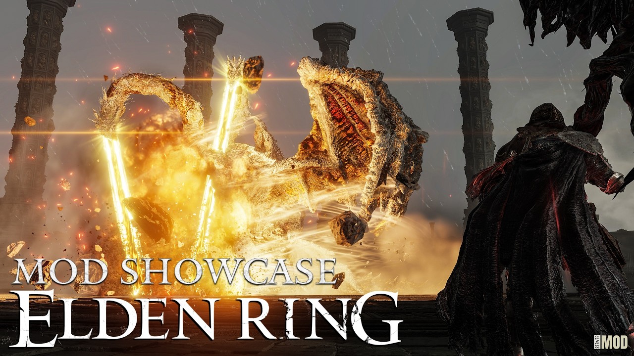 Ancient Elden Lord Placidusax Mod Update - Tempest, New Moves & Combos Showcase | Elden Ring