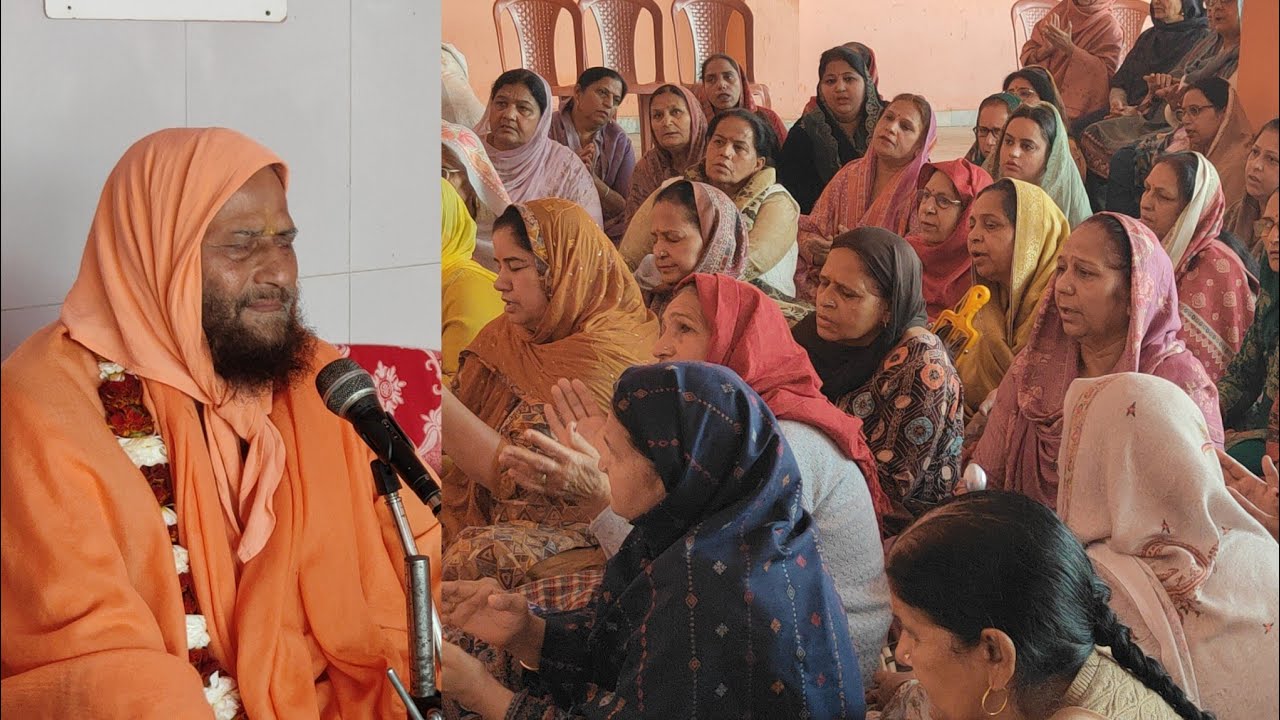 गौरा मंदिर स्थापना दिवस पर किया सत्संग और मंदिर के चेयरमैन बलविंदर जी ने किया महाराज जी का स्वागत