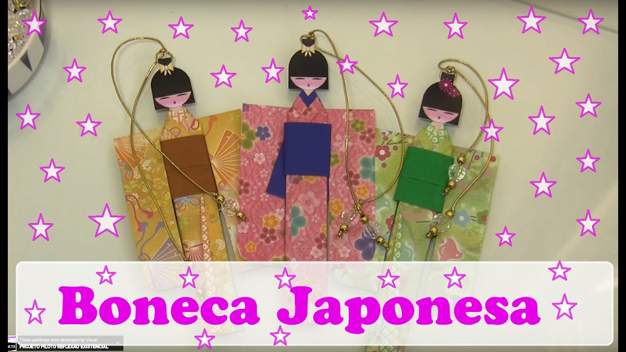 BONECA JAPONESA DE PAPEL