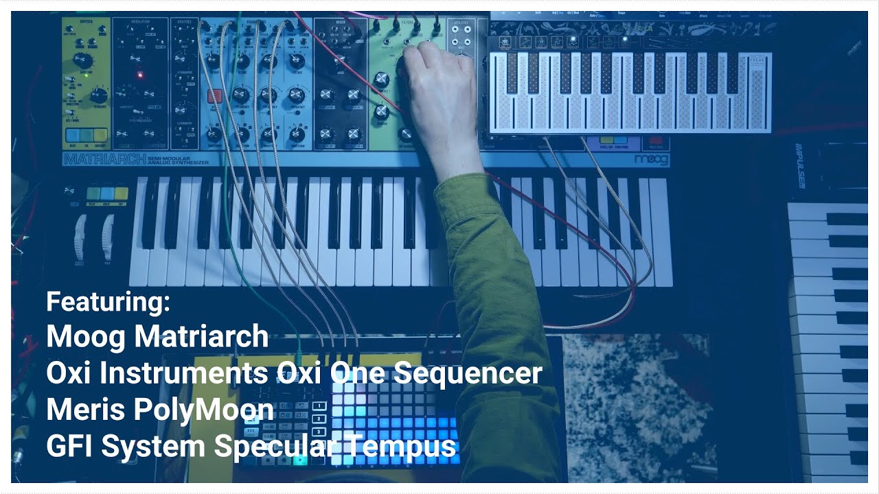 Oxi Instruments Oxi One Sequencer - First play featuring Moog Matriarch