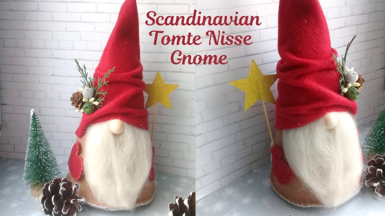 DIY Scandinavian Tomte Nisse Gnome / Christmas Gnome / Home decor