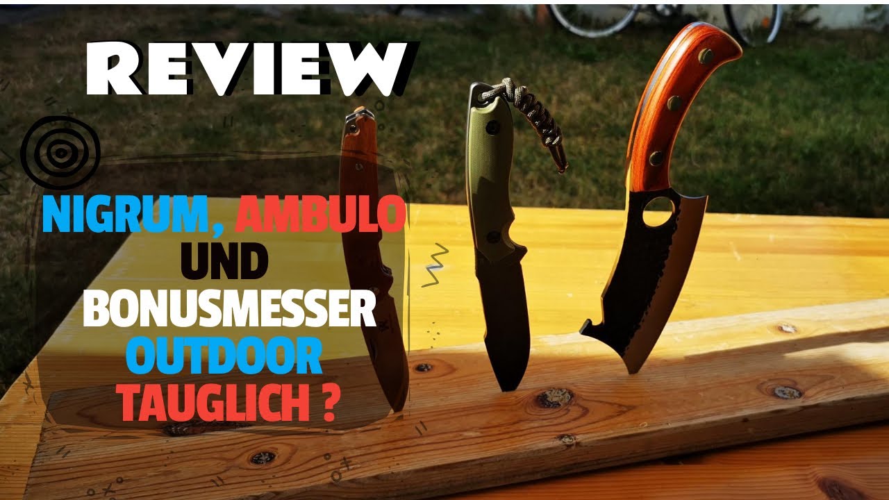 Wolfgangs Nigrum, Wolfgangs Ambulo  Stonewash, + Küchenmesser  Pro- und- Kontra I Knife I Outdoor I