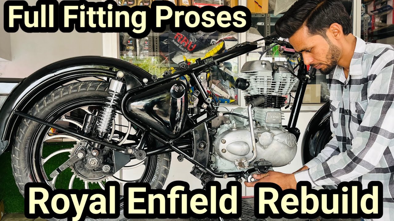 Royal Enfield Full Fitting (Rebuild Timelapse)Classic 350 Full Restoration🔥Bullet Full Modification