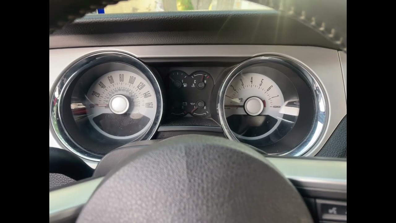 2011 mustang gauge needle reset