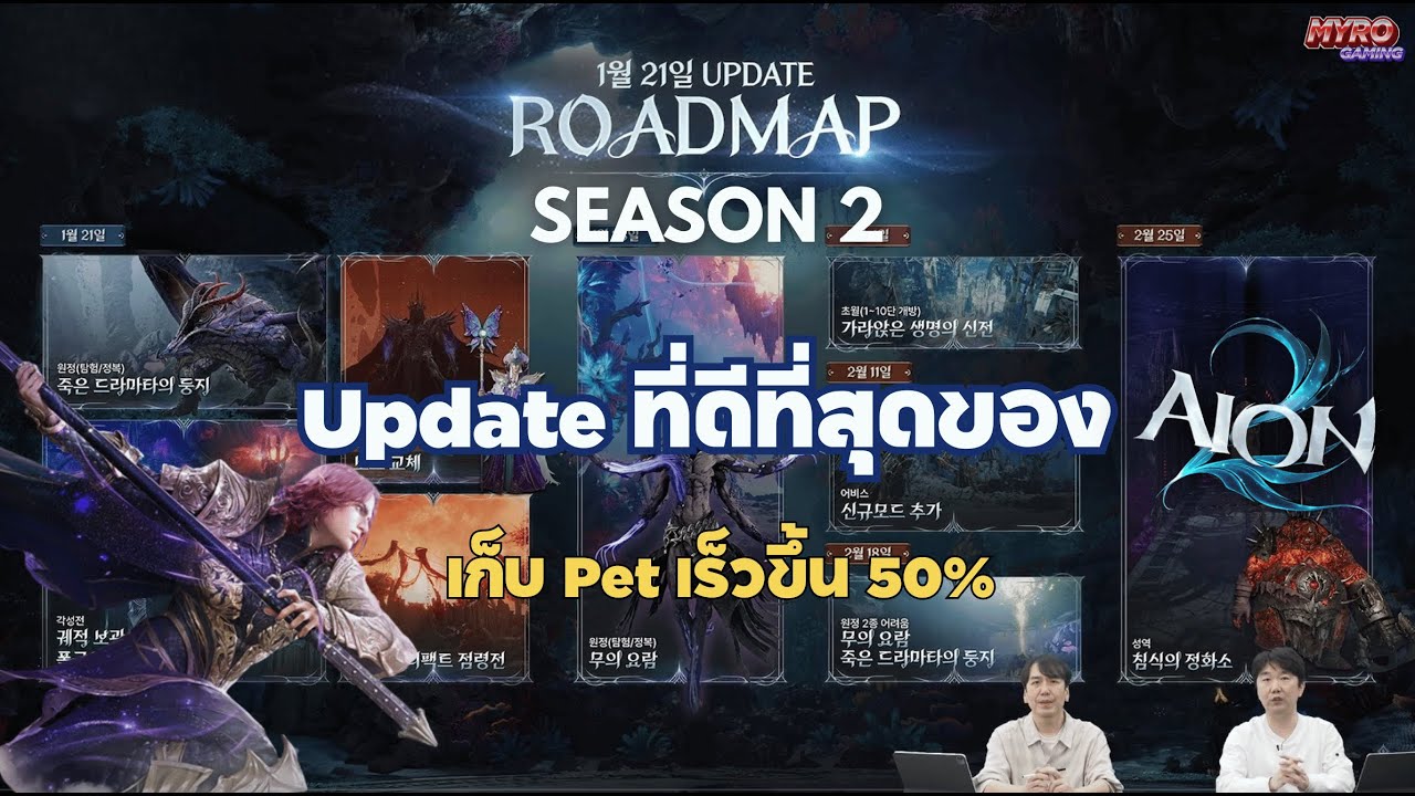 พรีวิว SEASON 2 การอัพเดทที่ดีที่สุดของเกม และ 1 ในการอัพเดท QoL ที่ดีที่สุดของ AION2 | 아이온2