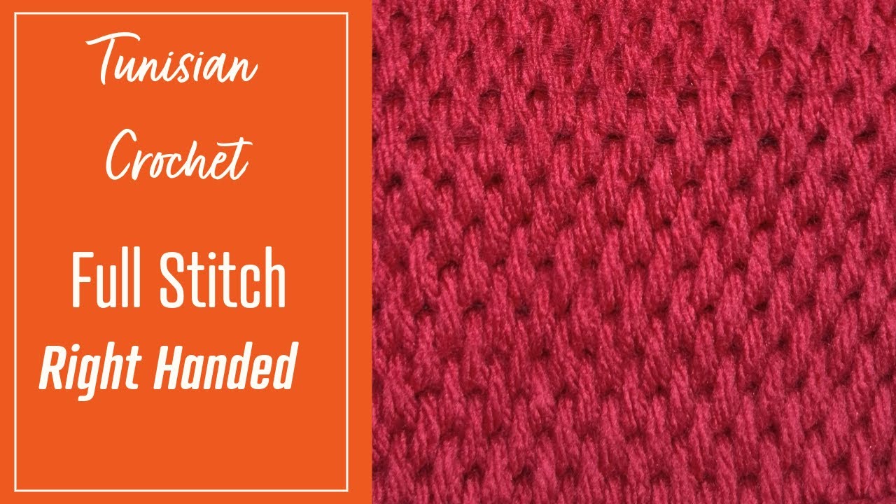 [RIGHT HAND] Mastering Tunisian Full Stitch in 7 minutes | Beginner Friendly