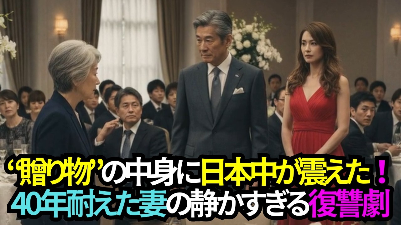 【朗読】「離婚しろ」40年間耐えた妻からの逆襲。65歳夫の誕生日に手渡した贈り物で全てが崩れた瞬間
