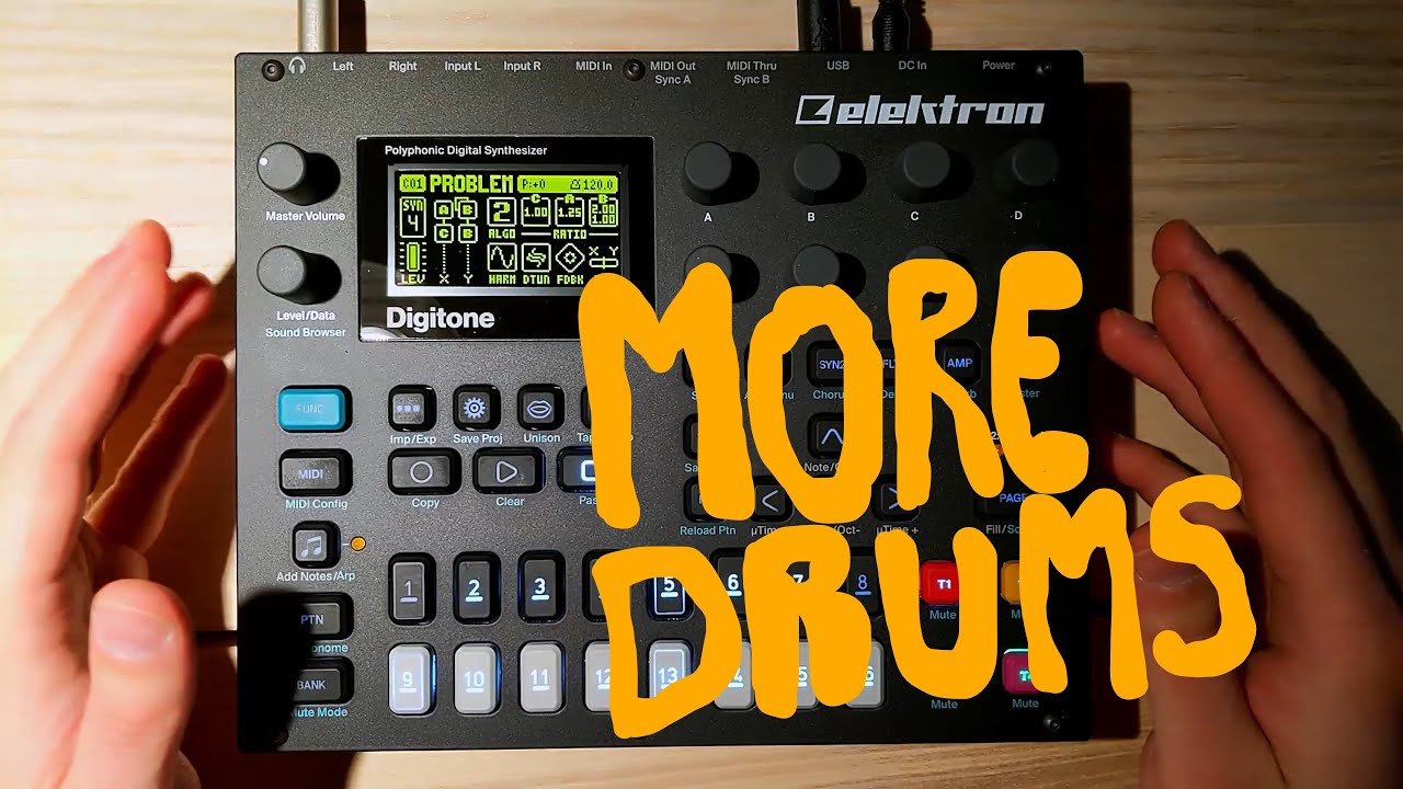 Get more drums for fewer tracks, trigs and voices ~ Elektron Digitone