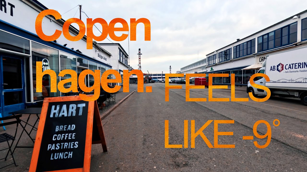 Vesterbro, Copenhagen ||&nbsp;Feels like -9˚ || 4K relaxing video
