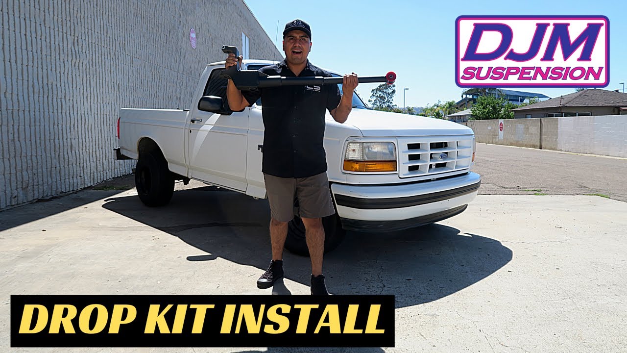 Установка комплекта для занижения подвески DJM на F-150 1996 года