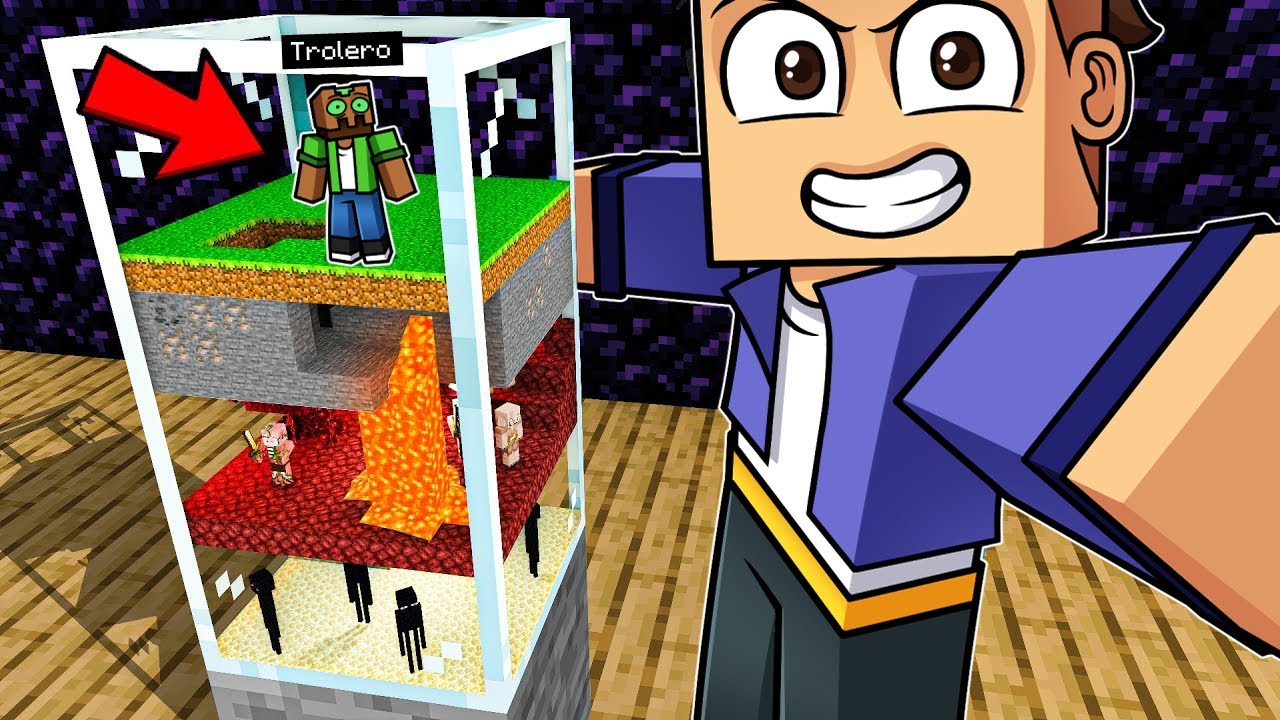 Troleé a mi AMIGO con un MUNDO MUY PEQUEÑO en Minecraft!