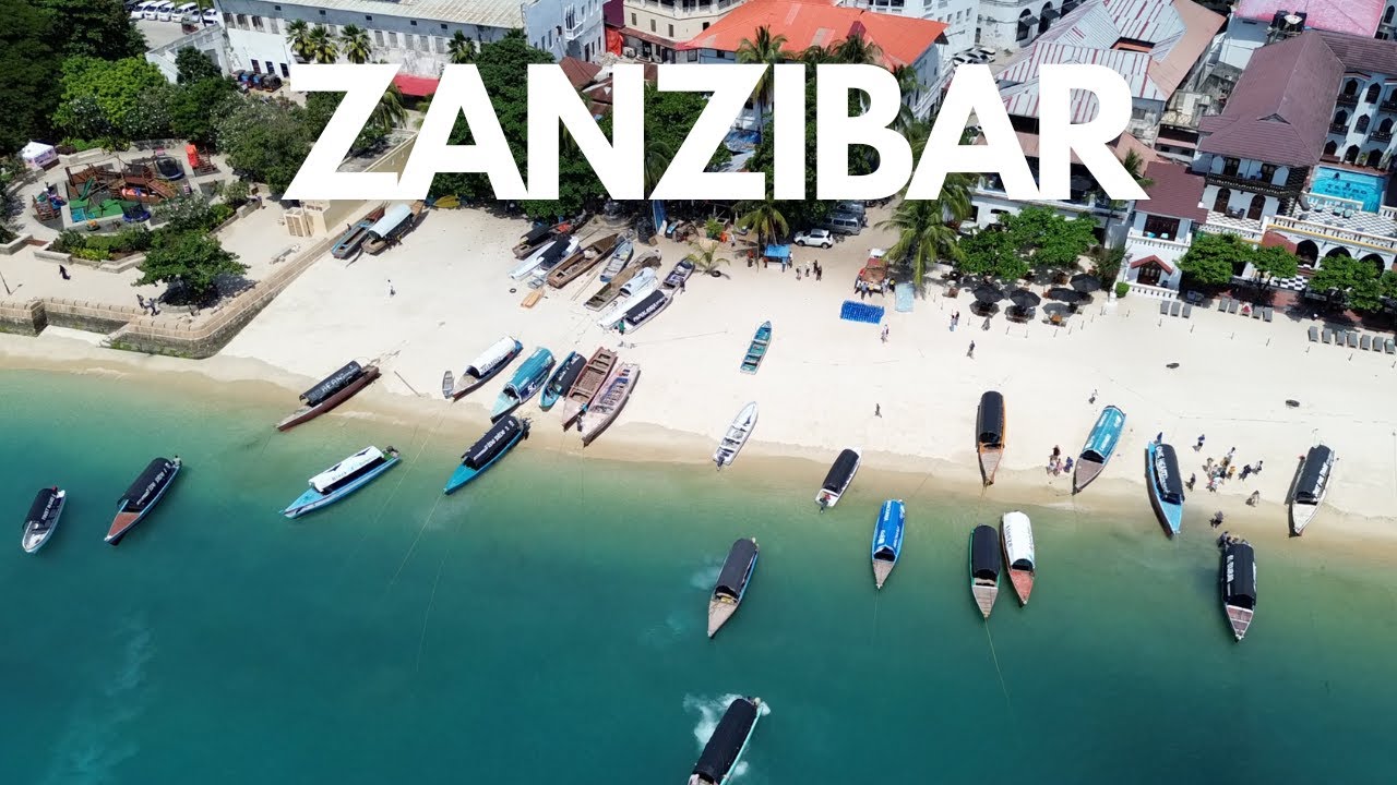 2 hours of Zanzibar Drone Footage and the Sound of the Sea
