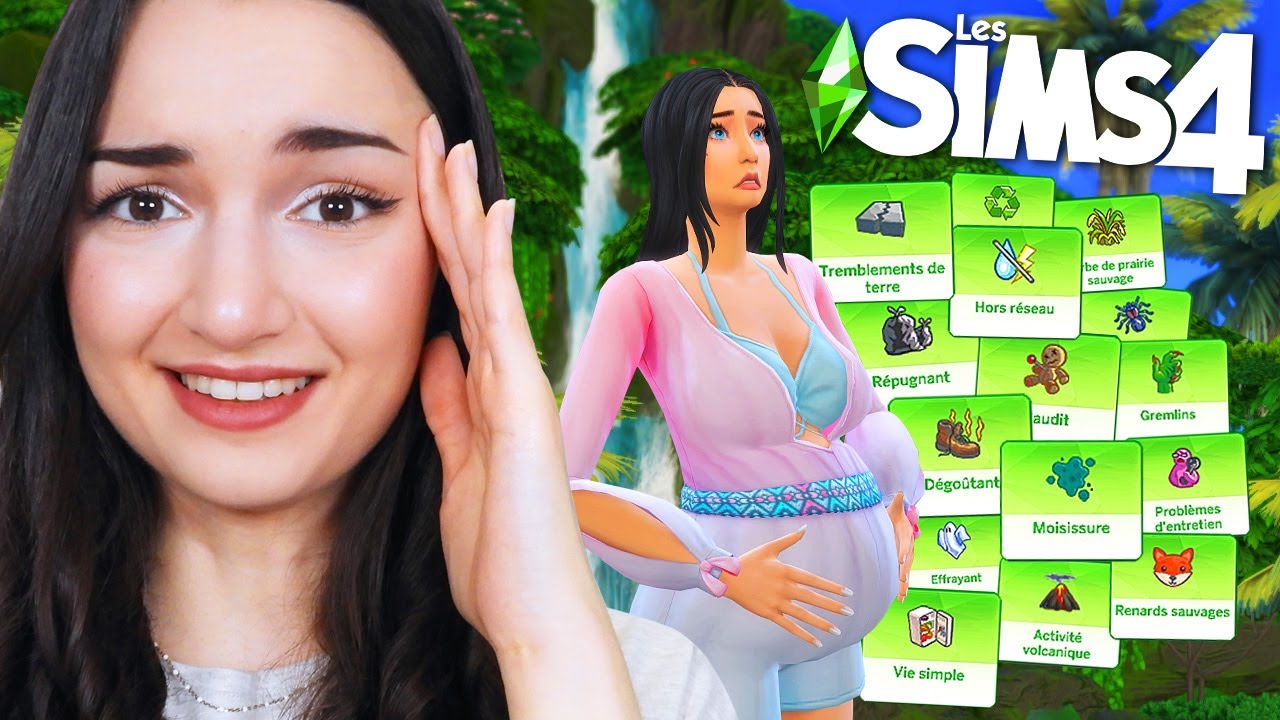 Survivre 72H ENCEINTE avec TOUS les défis de terrain ! | Challenge Sims 4