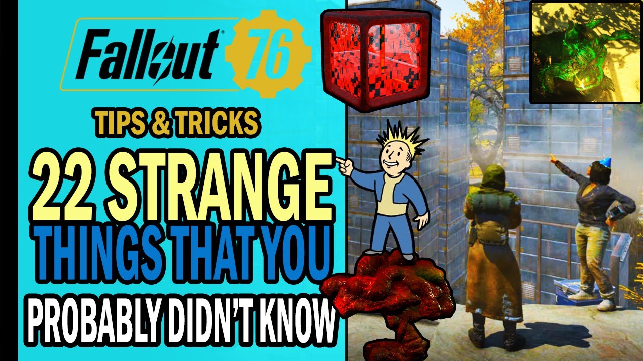 Fallout 76 - 22 STRANGE Things You Probably Didn't Know About So Far 👀 | Tips & Tricks