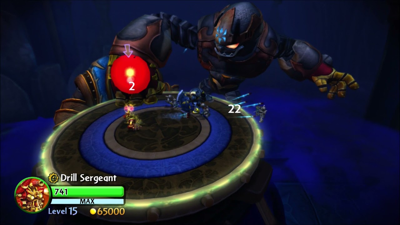 Skylanders Giants Kaos Boss Battle with Drill Sergeant (Nightmare Mode)