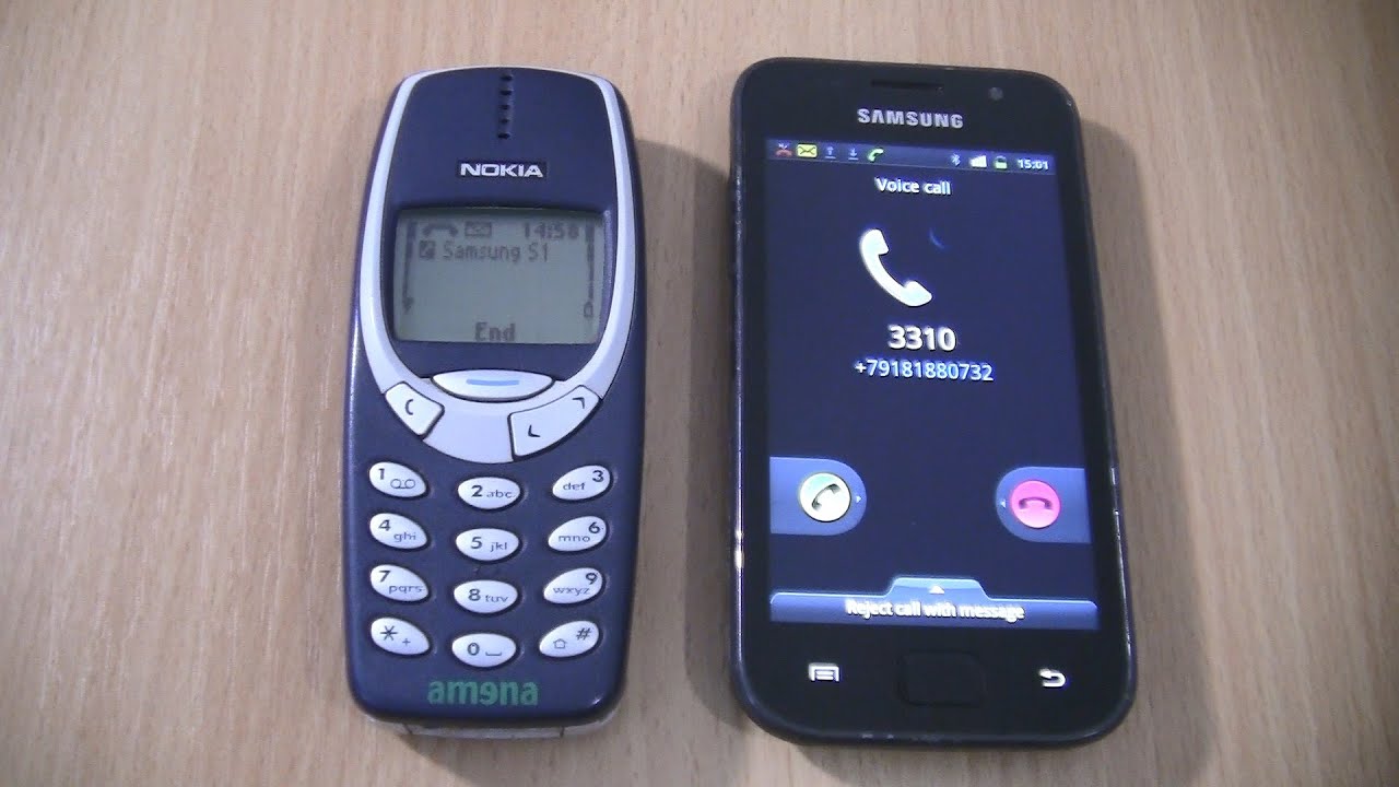 Samsung S1 Black  Incoming call &Nokia 3310 Outgoing call at the Same Time
