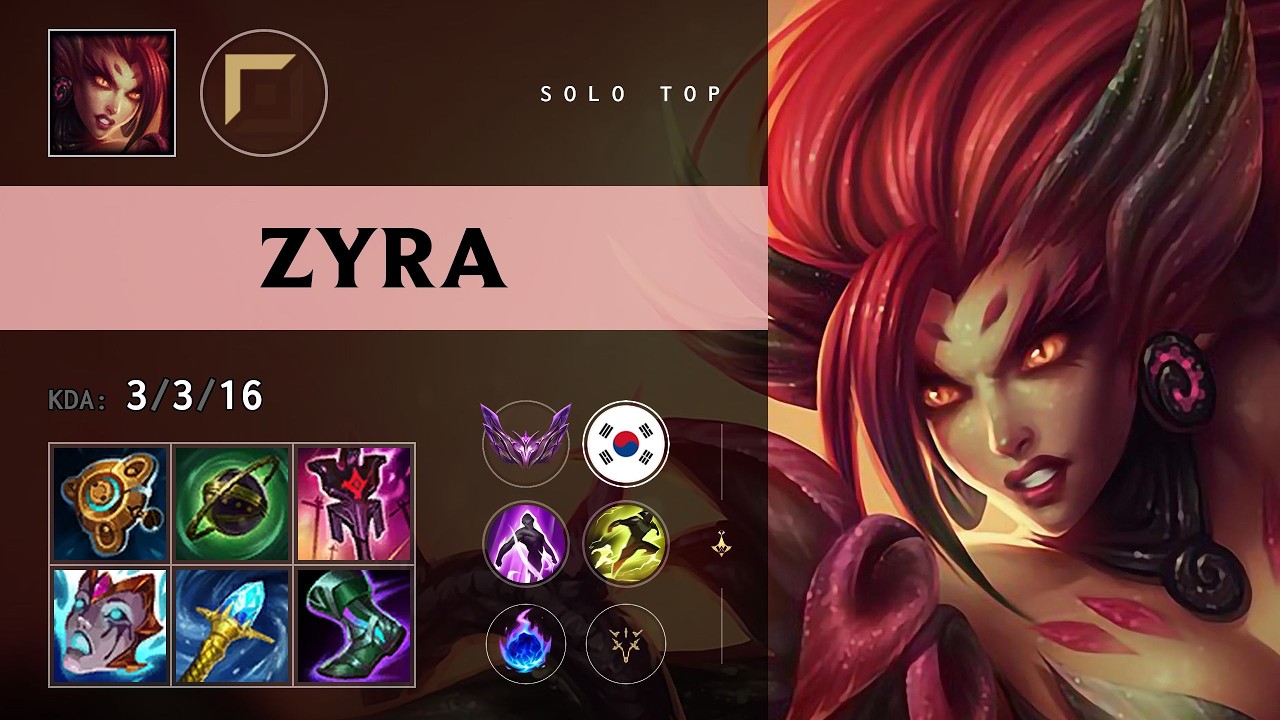 Zyra Top vs Teemo - KR Master Patch 26.11