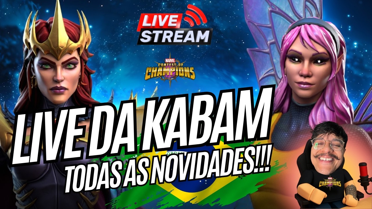 LIVE DA KABAM!! TRADUÇÃO SIMULTÂNEA DAS NOVIDADES  📢 | LIVE | Marvel Contest of Champions