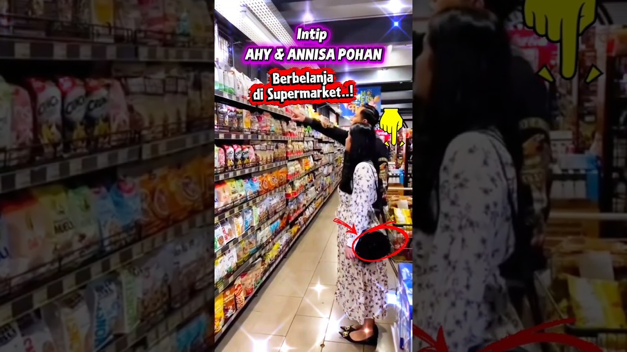 INTIP TAS MEWAH ANNISA POHAN! Harganya Fantastis Saat Belanja Bareng AHY di Supermarket #shorts