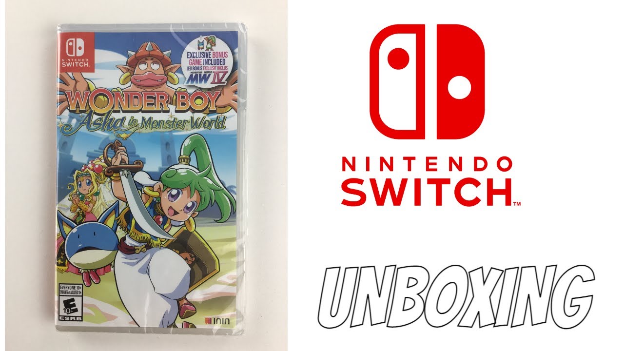 WONDERBOY ASHA IN MONSTER WORLD GAME UNBOXING