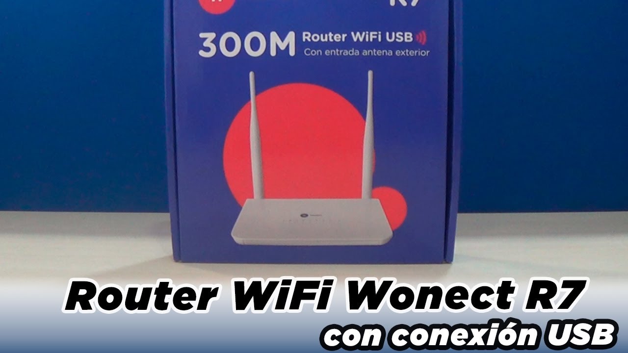 Router WiFi Wonect R7 con conexi&oacute;n USB para antenas WiFi exterior 2.4Ghz 5Ghz Repetidor inalambrico📶