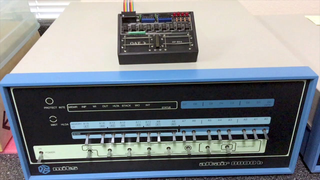 Altair 8800 - Video #33 - Altair with the OP-80A Papertape Reader